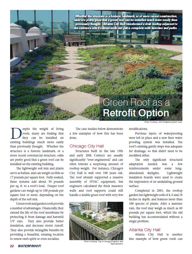 Waterproof - Green Roof as a Retrofit Option