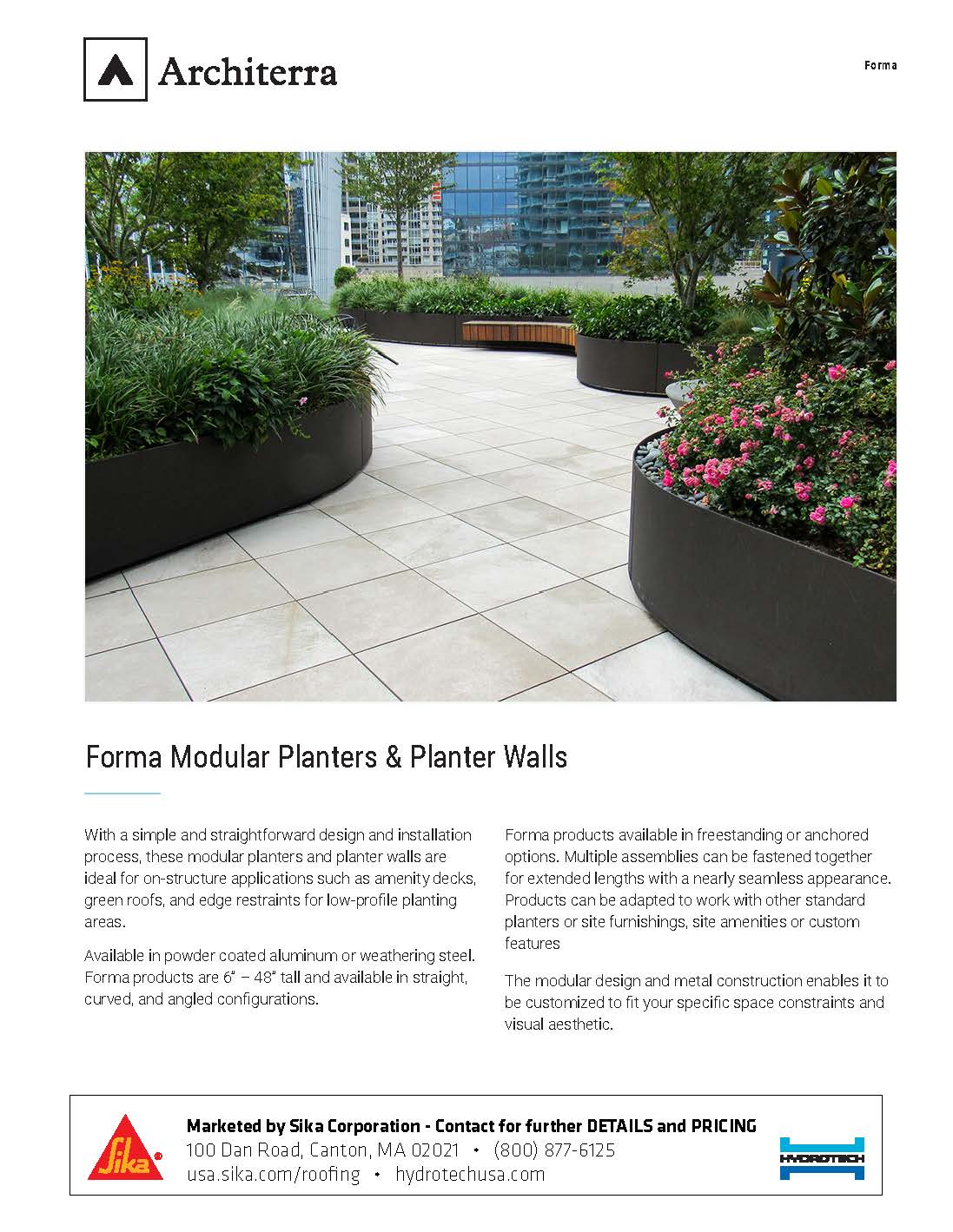 Architerra Forma Modular – Planters and Walls