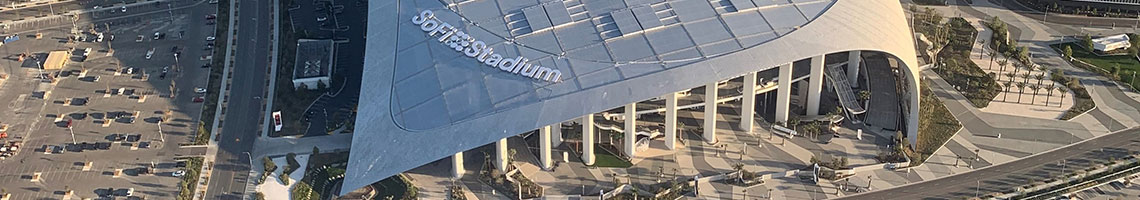 SoFi Stadium with EMSEAL expansion joints