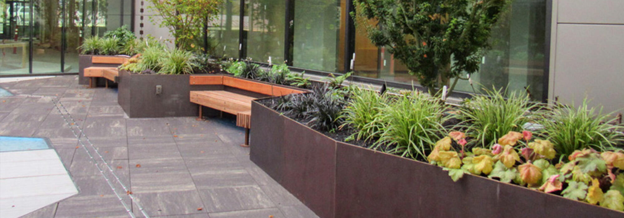 Architerra metal planters