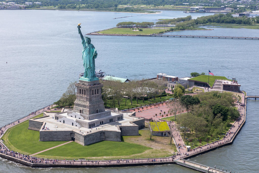 Statue of Liberty Museum Native Grass Slopped Green and Vegetated Roof