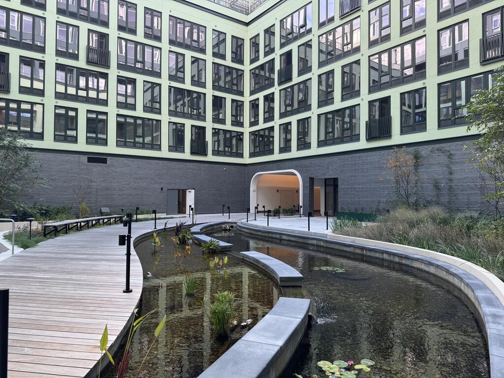 Vegetative roof and amenity deck